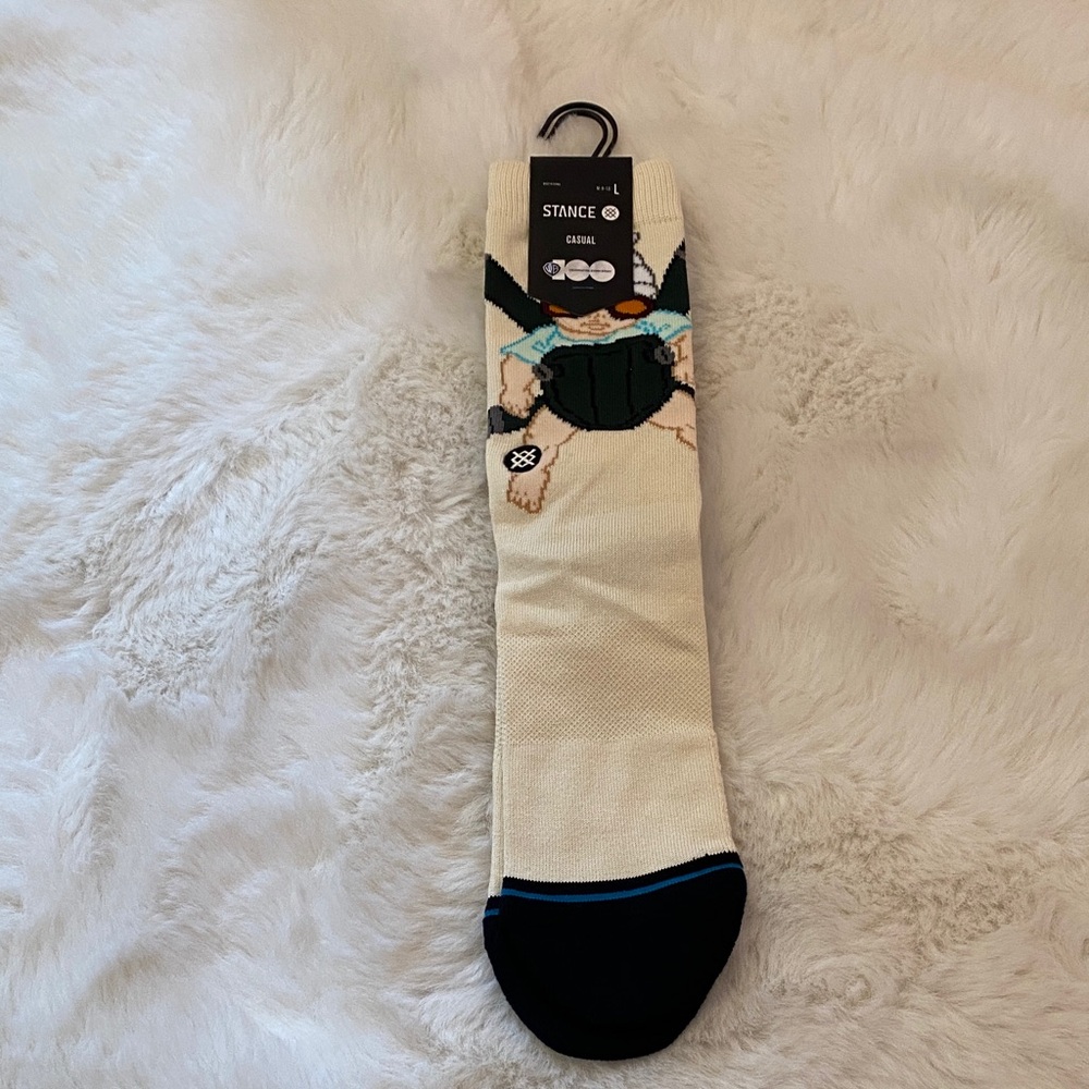 Stance Cream and Black Graphic Men's Socks hangover movie new